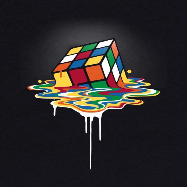 Melted Rubik's Cube by arashiyuka